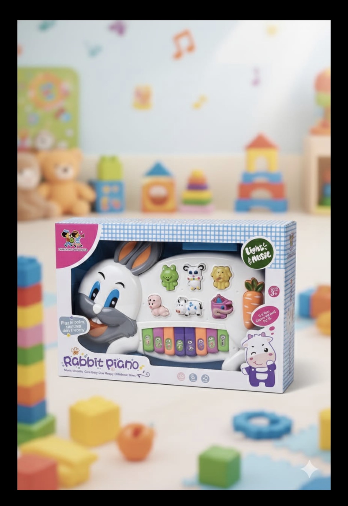 Rabbit Shape Piano for Kids