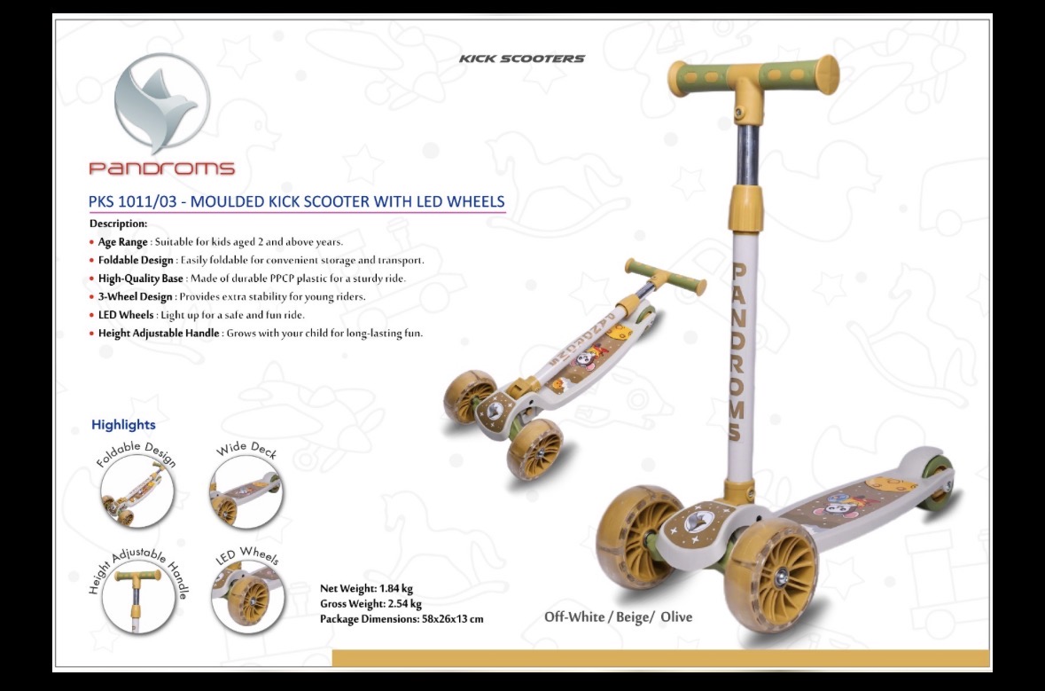 Kick Scooty with Lights in Wheel