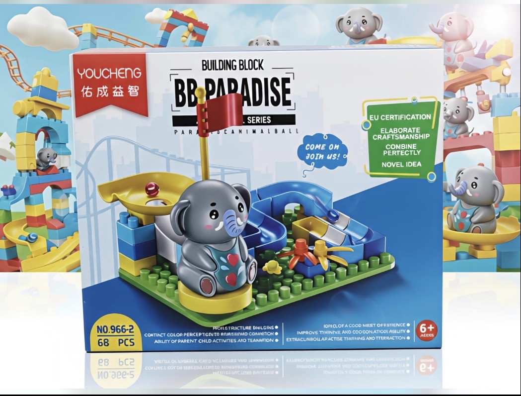 Marble Run Game with Blocks Toy