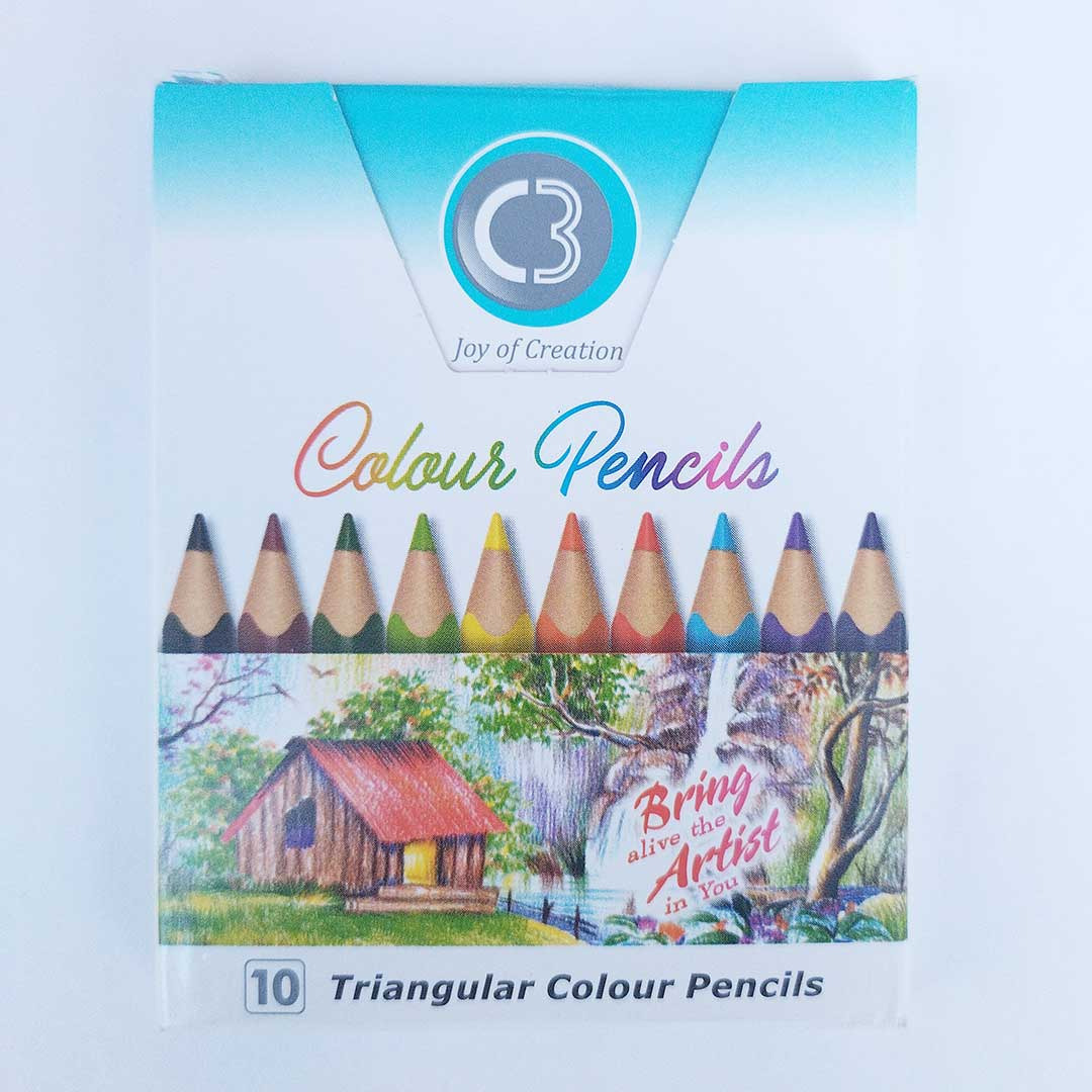 C3 Colour Pencils 10 Shades 85mm 1U