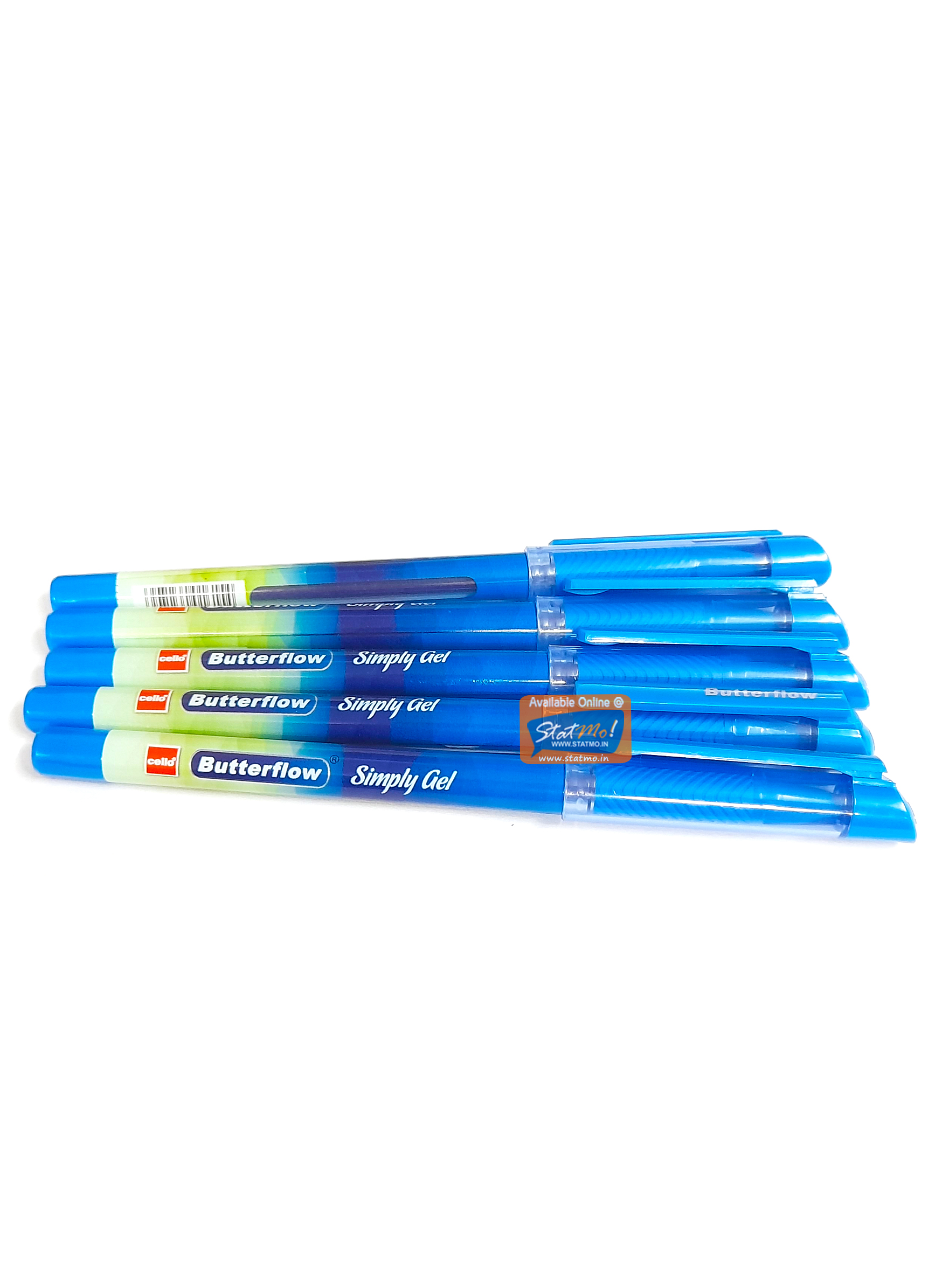 Cello ButterFlow Simply Gel Pen - Pack of 5