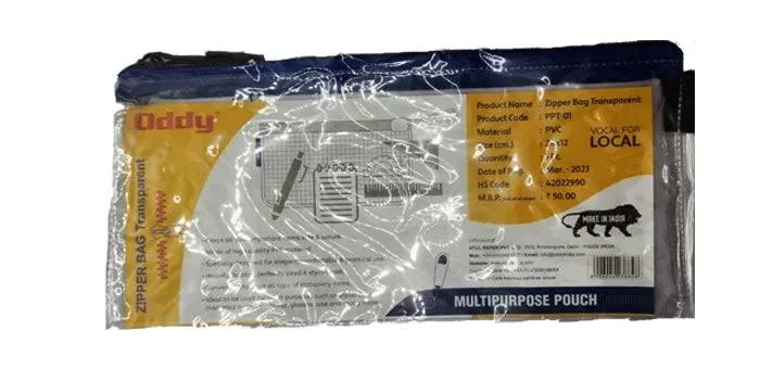 Transparent exam pouches