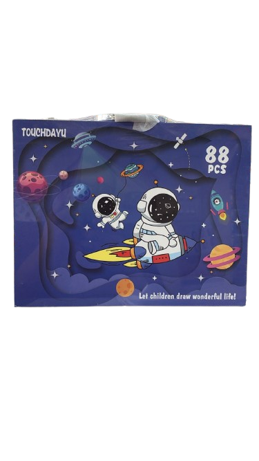 88 pc Stationery Brief Case , Colouring Kit, Art Kit