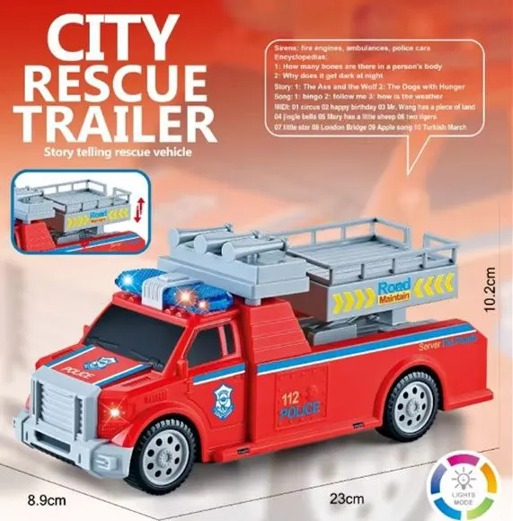 Fire Engine  - City Rescue Trailer - Premium Quality