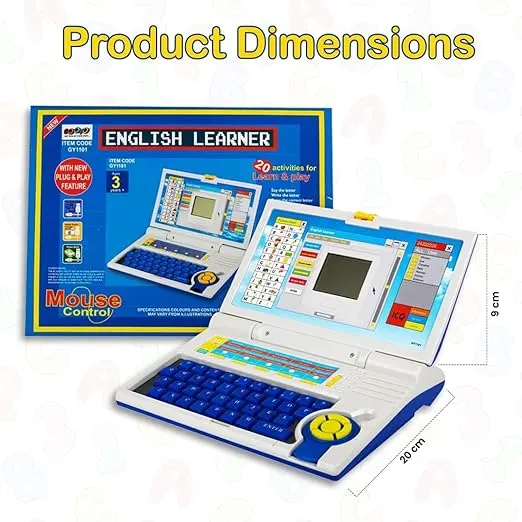 English Learner Educational Laptop Toy with 20 Learning Activities