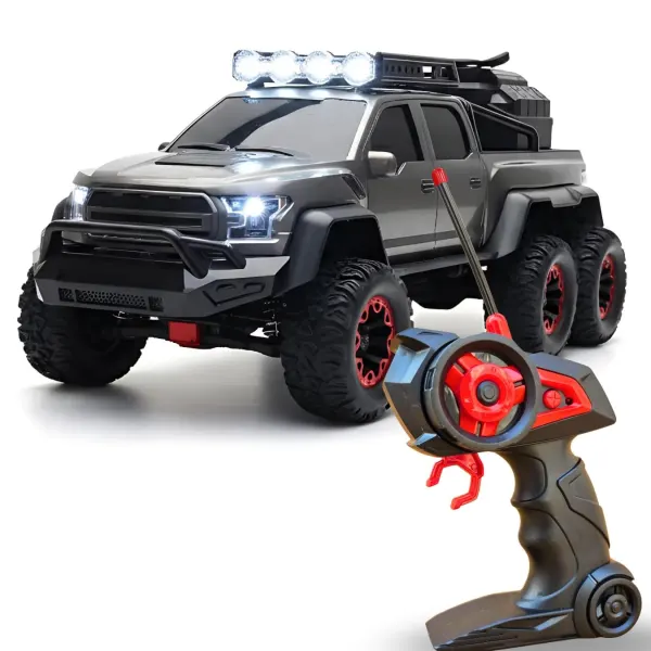 Rechargeable RC Monster Truck with Smoke Spray & LED Lights – 4-Way